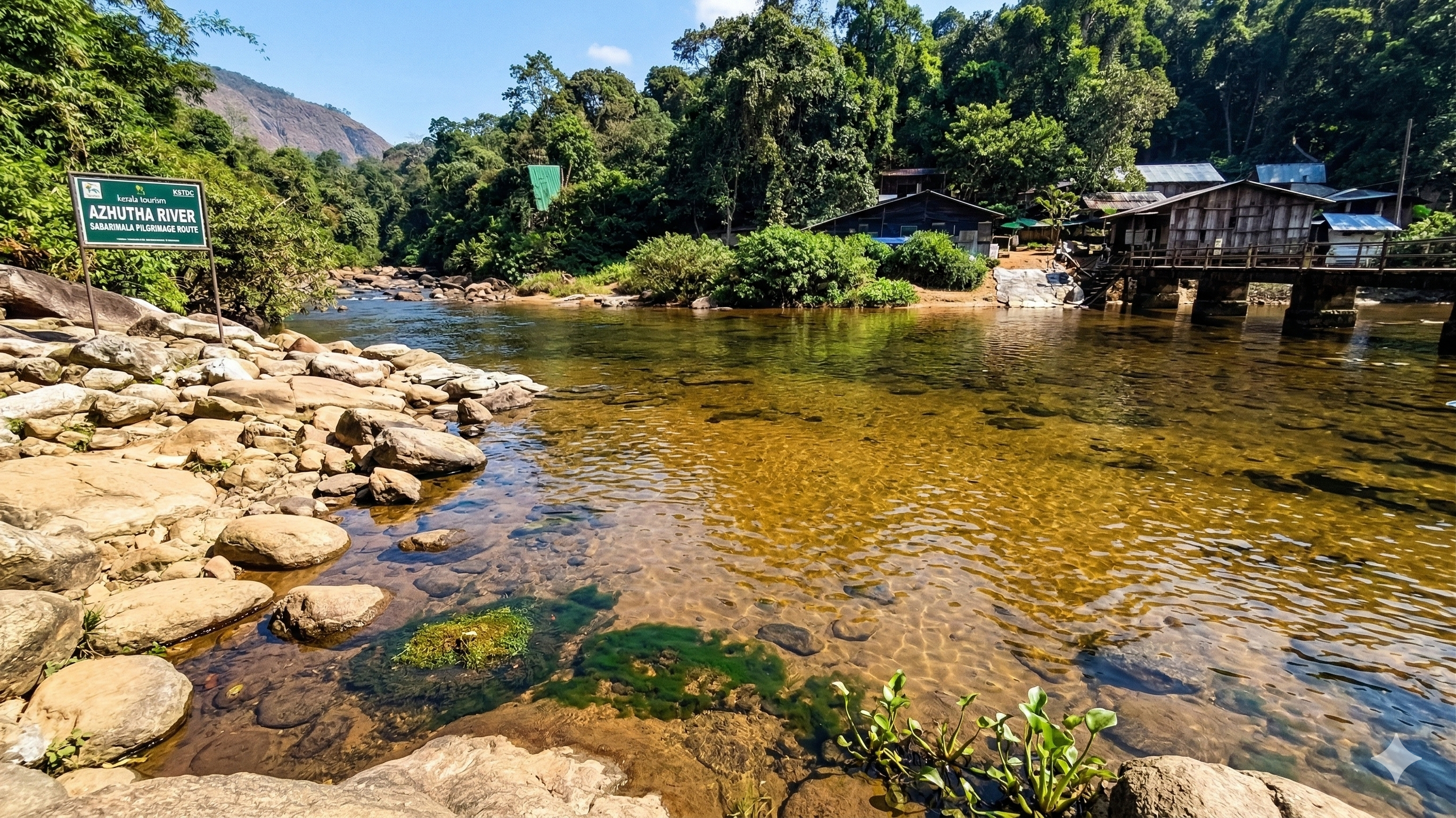 Azhutha River section on the traditional pilgrimage route