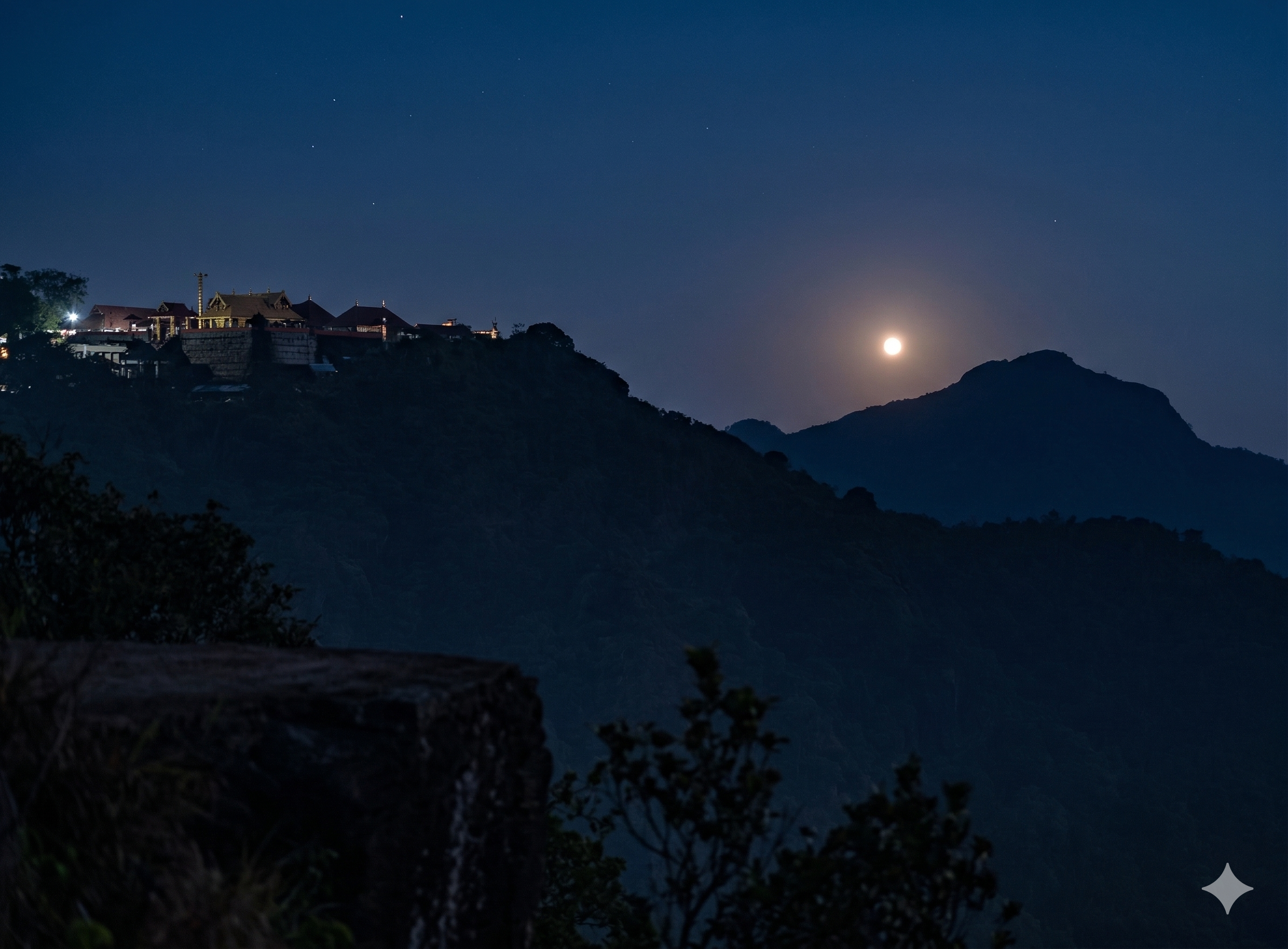 Ponnambalamedu hill associated with the Makaravilakku ritual
