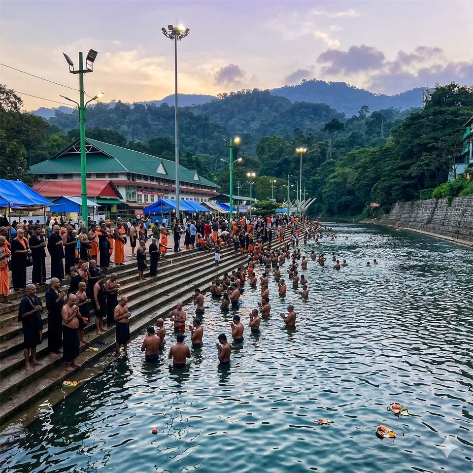 Pampa River pilgrimage view